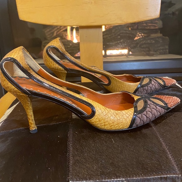 Bottega Veneta Multi Color Python Shoe - Picture 1 of 3